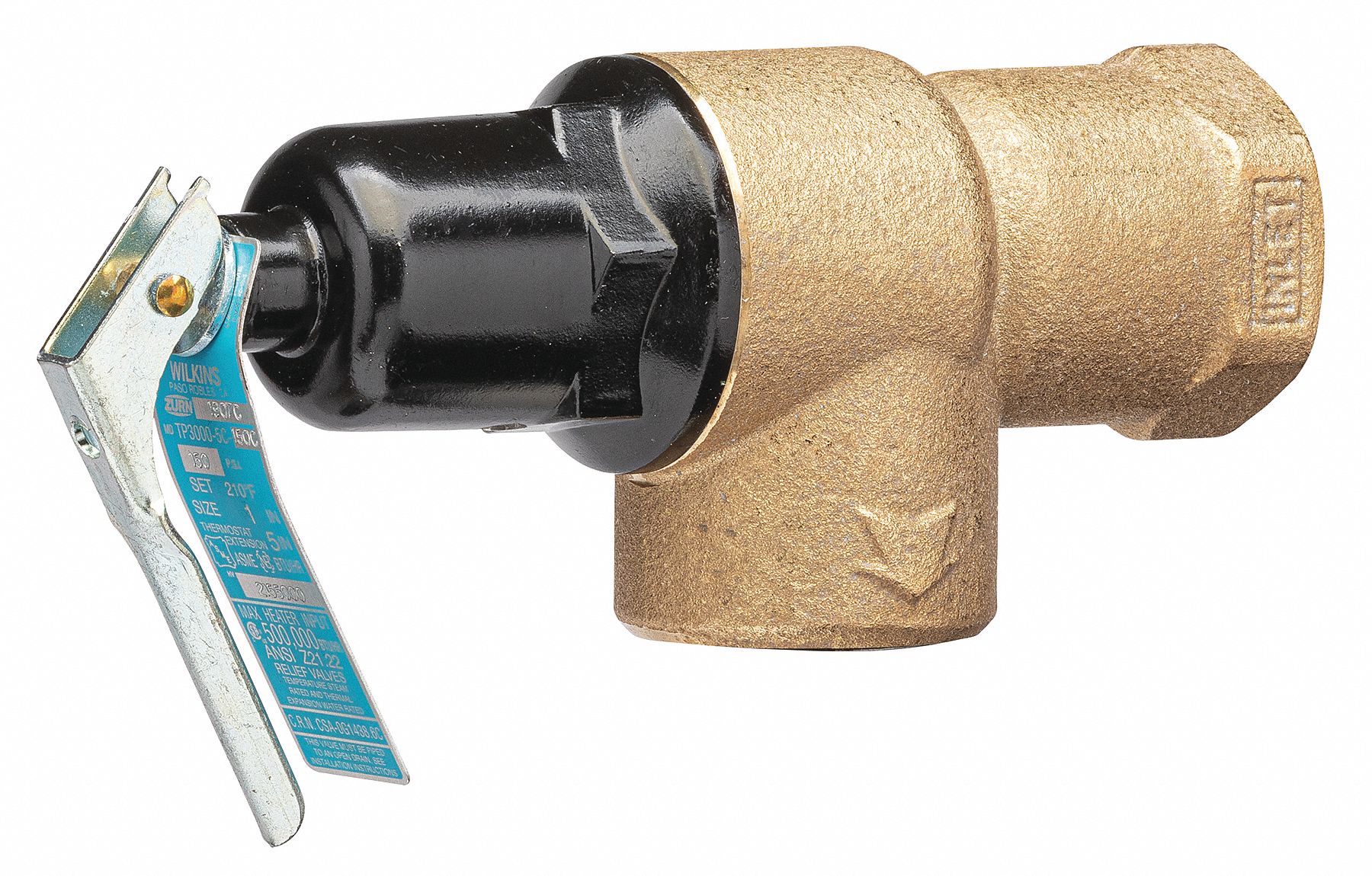 ZURN Water Heater Pressure Relief Valve 399K19TP30005C150C Grainger