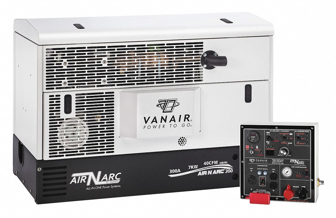 VANAIR 4 gal. Diesel Air Compressor/Generator/Welder 39CC73051364