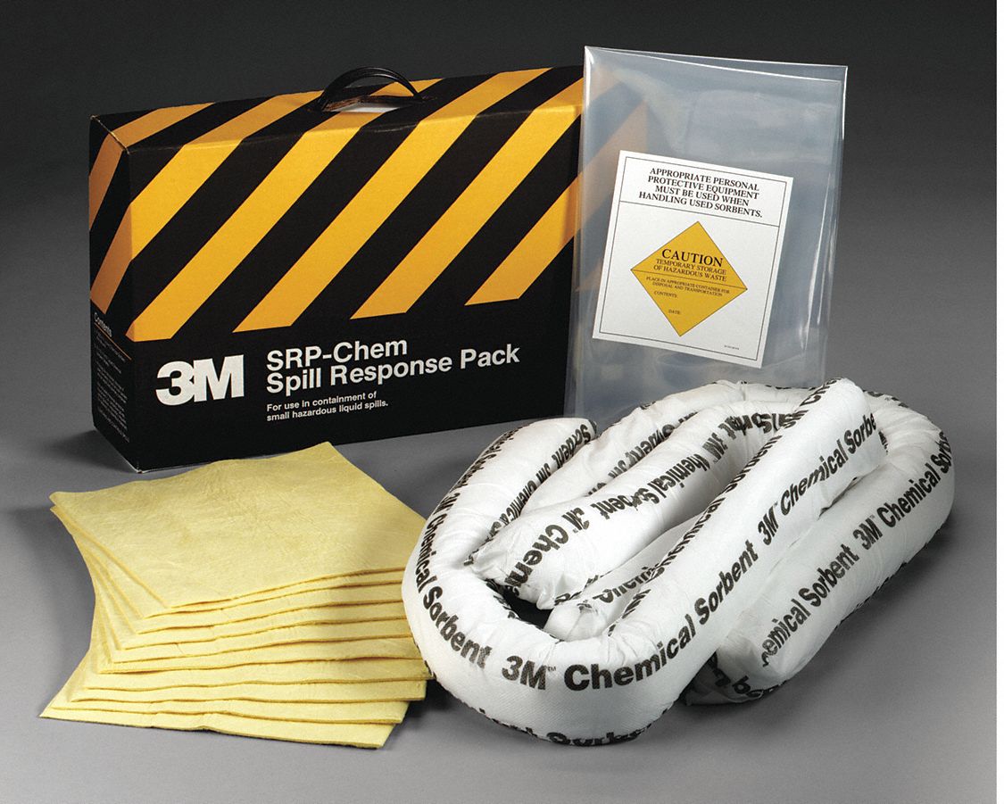 3M Spill Kit/Station, Box, Chemical, Hazmat, 3.5 gal. 39CD67SRPCHEM