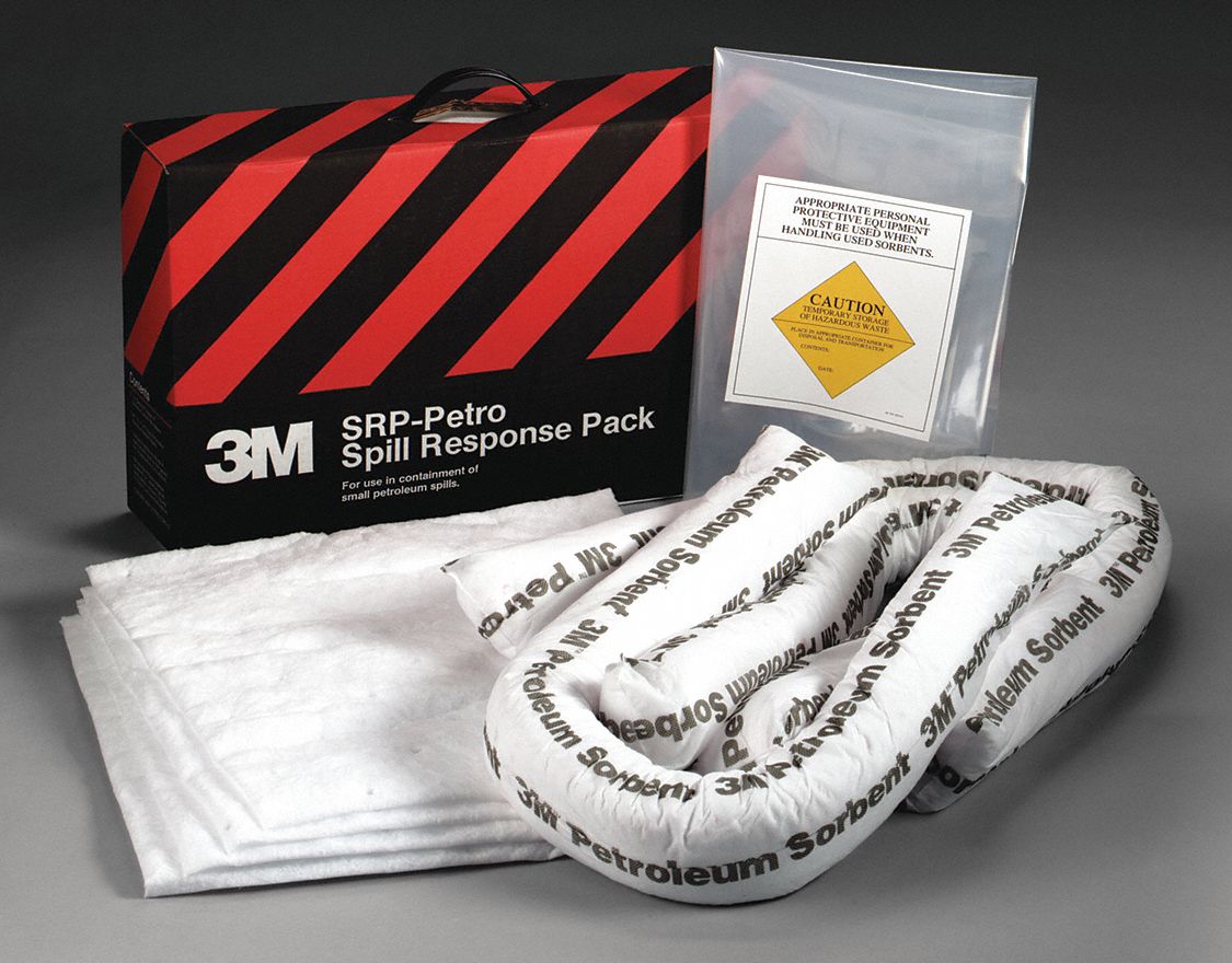 3M Spill Kit, OilBased Liquids 39CD69SRPPETRO Grainger