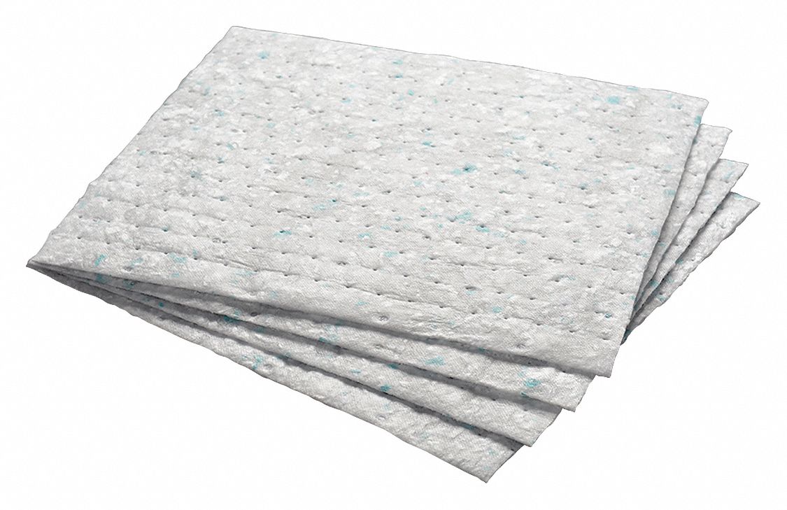 3M 17" Absorbent Pad, Fluids Absorbed OilBased Liquids, Medium, 18