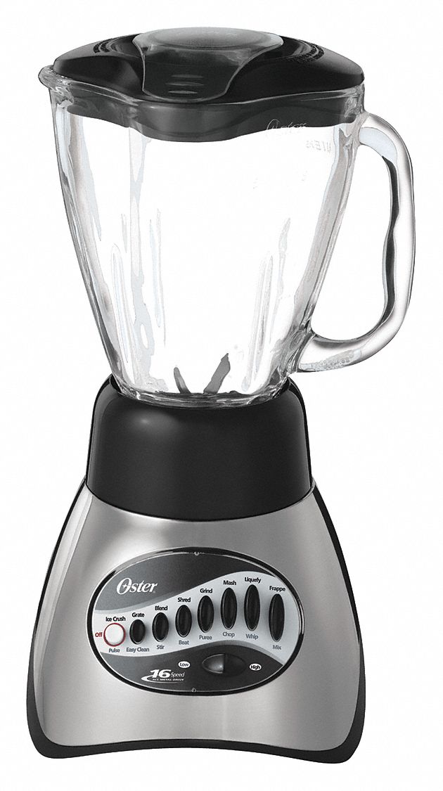 OSTER 40 oz Push Button Blender, Silver 39CR16006812027NP0 Grainger