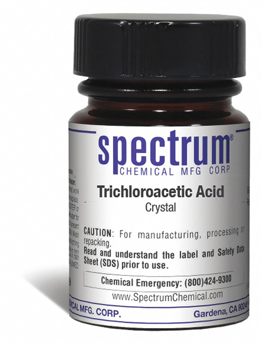 SPECTRUM Trichloroacetic Acid, 25g 39D957TR11125GM04 Grainger