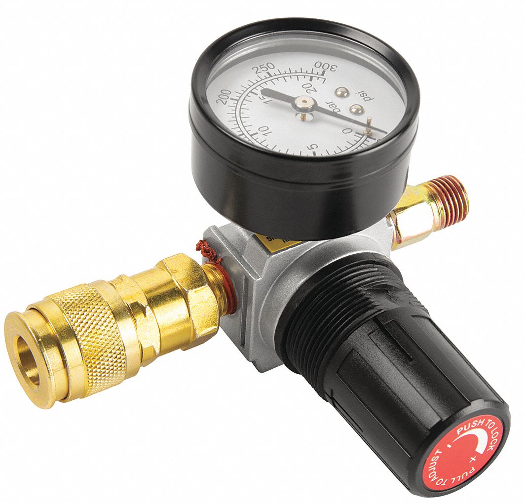 SPEEDAIRE 1/4 in General Purpose Air Regulator , 45 cfm Max. Flow