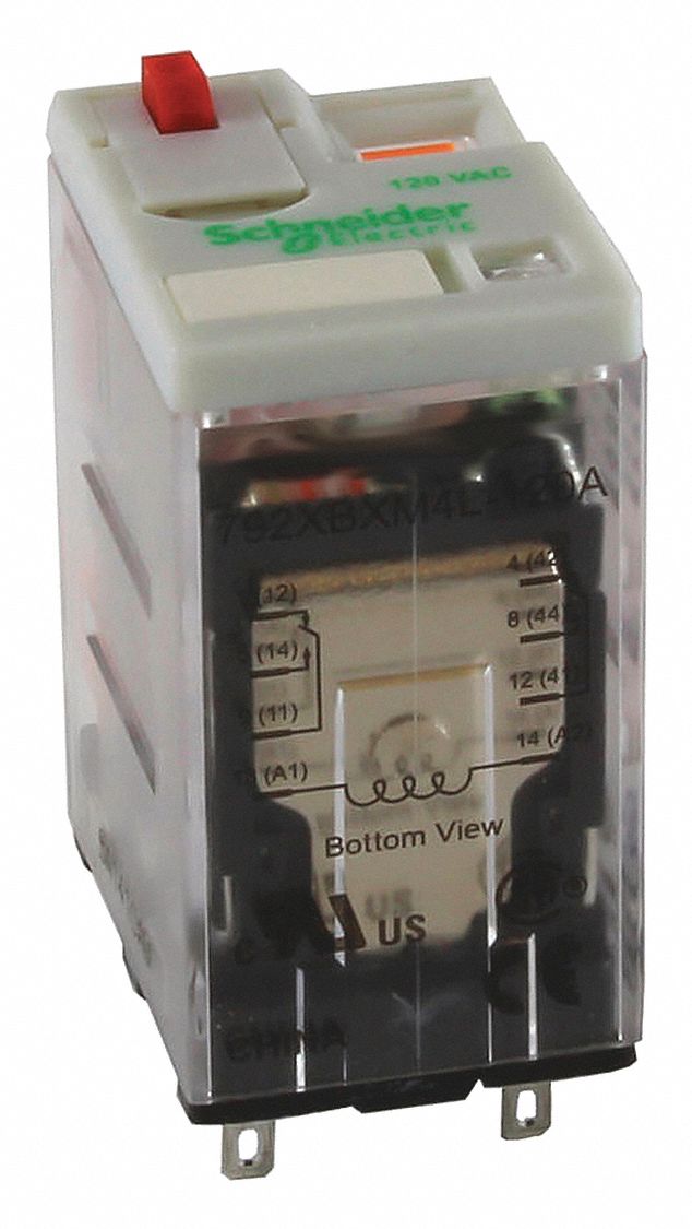 SCHNEIDER ELECTRIC General Purpose Relay 120V AC Coil Volts 6A 277V