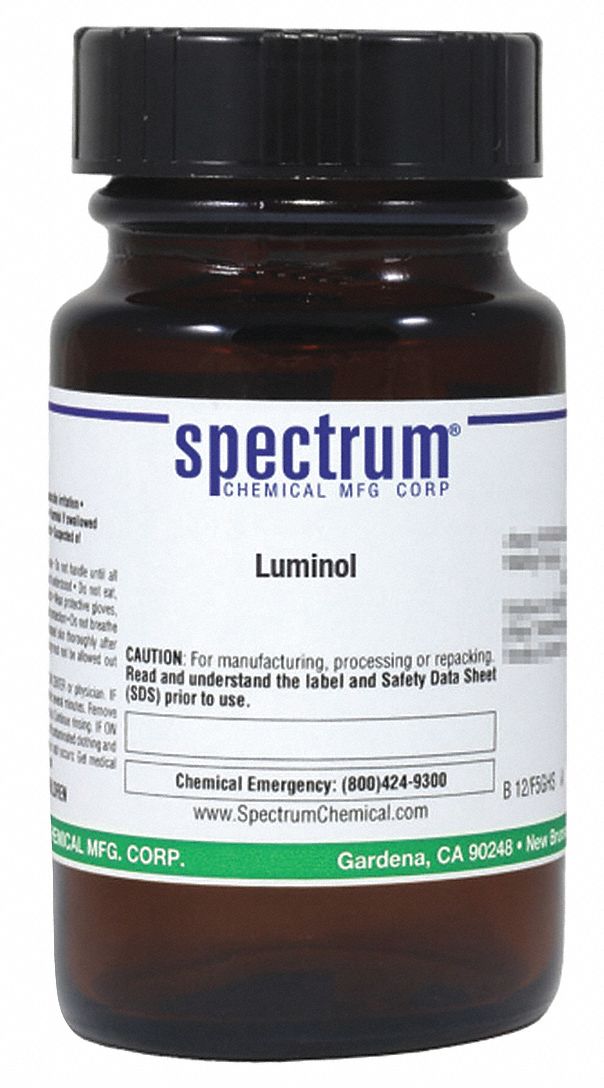 SPECTRUM Luminol, 25g 39H835L114025GM04 Grainger