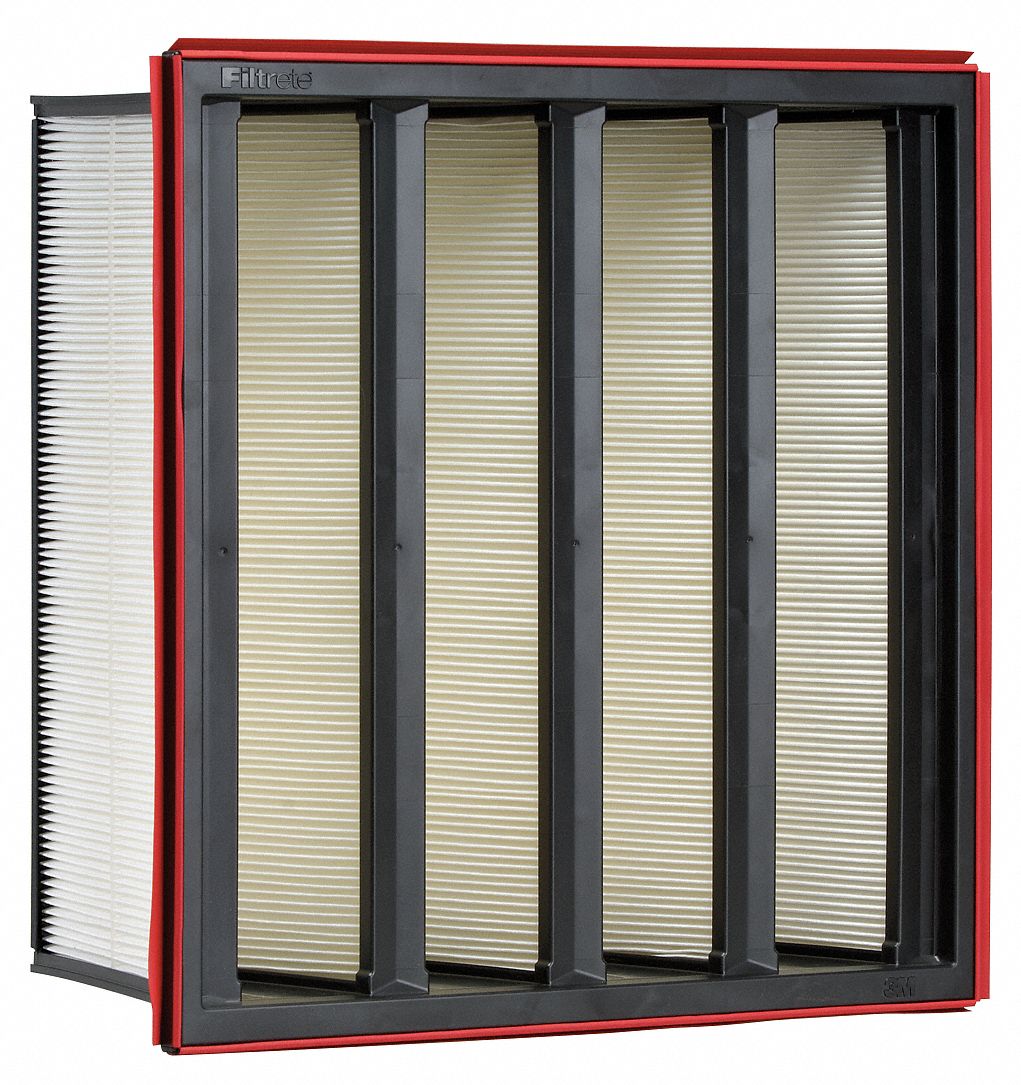 12x24x12 MERV A13/14, Synthetic, V-Bank Air Filter, With GasketReverse Flow