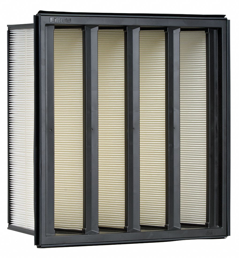 12x24x12 MERV A14/15, Synthetic, V-Bank Air Filter, With GasketReverse Flow