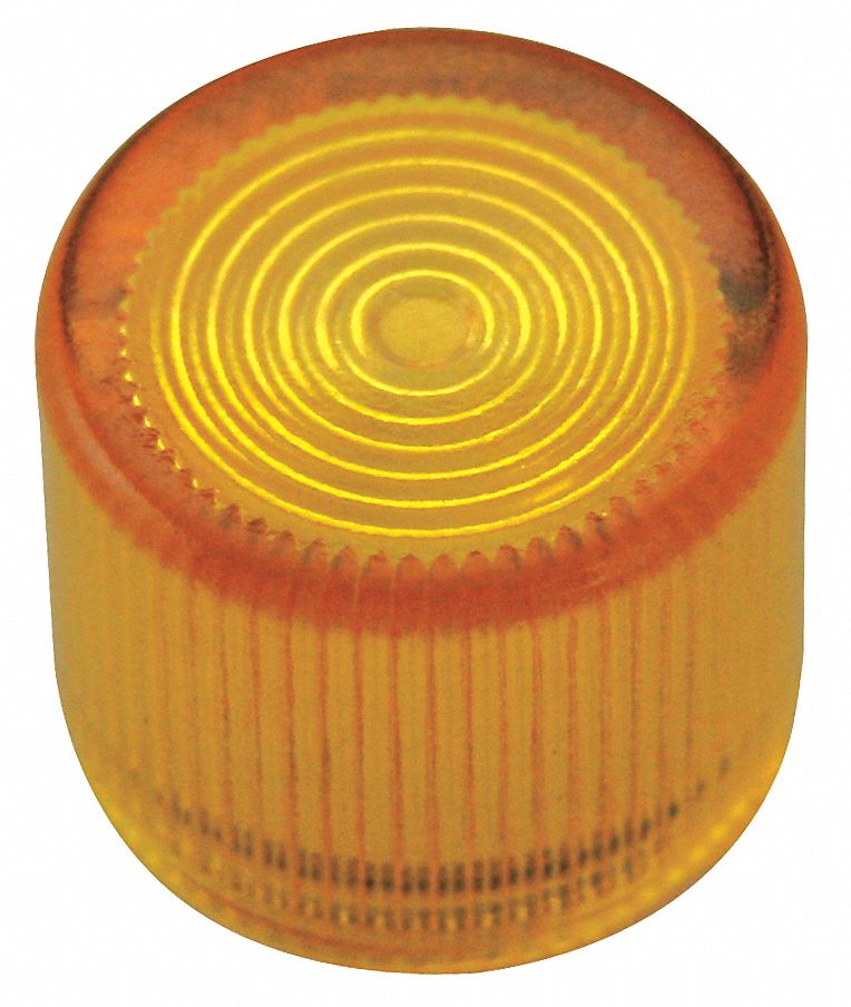 EATON 30mm Plastic Push Button Cap, Illuminated, Yellow 39P966