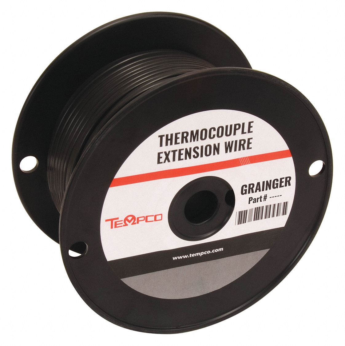 TEMPCO Thermocouple Extension Wire, 20 AWG, PVC, JX, 250 ft, Black 3HWL4TCWR1009 Grainger