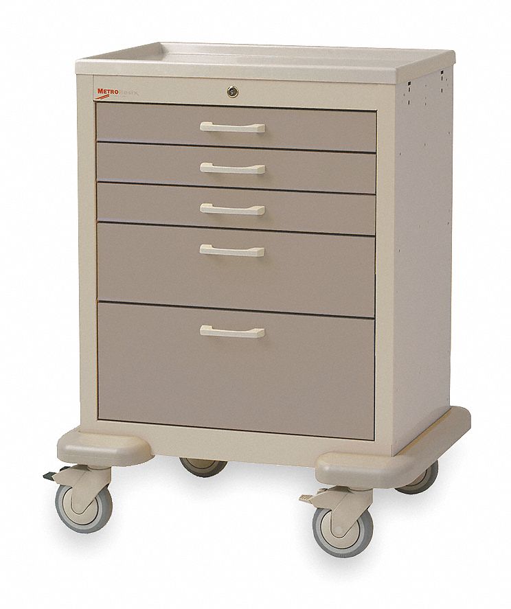 METRO General Medical Supply Cart with Drawers, 600 lb. Load Capacity