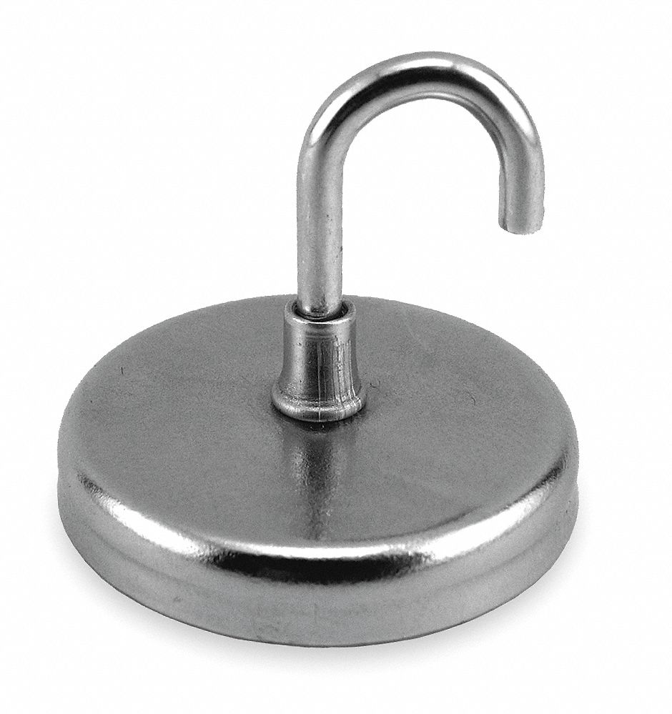 GRAINGER APPROVED Utility Hook, 1 Hook(s), Neodymium, 1 EA