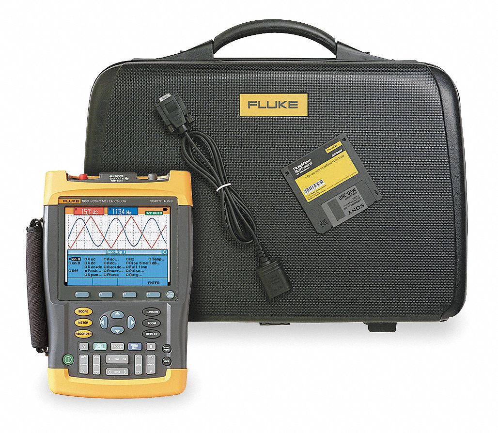 FLUKE Handheld Oscilloscope 1ND77FLUKE196CS Grainger