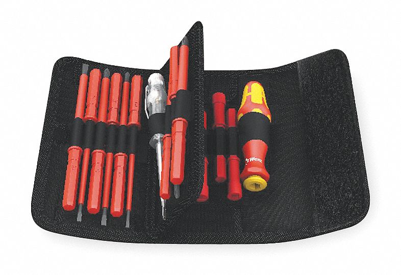 WERA Insulated MultiBit Screwdriver Set, Quick Change, Number of