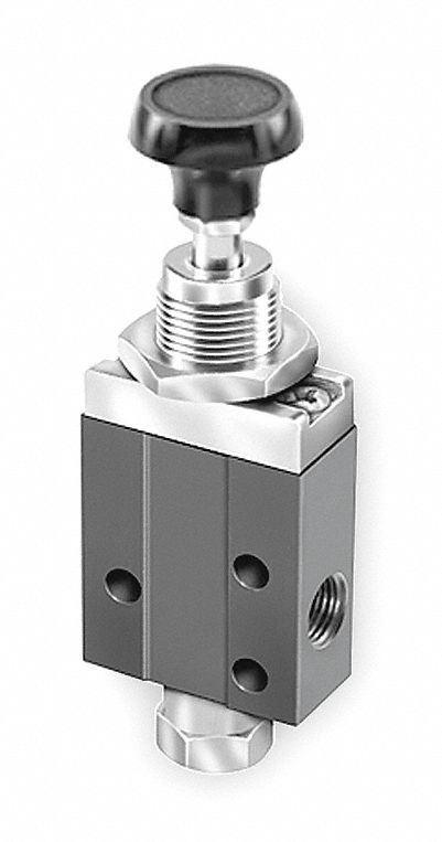 PARKER 1/8" Manual Air Control Valve with 3-Way, 2-Position Air Valve