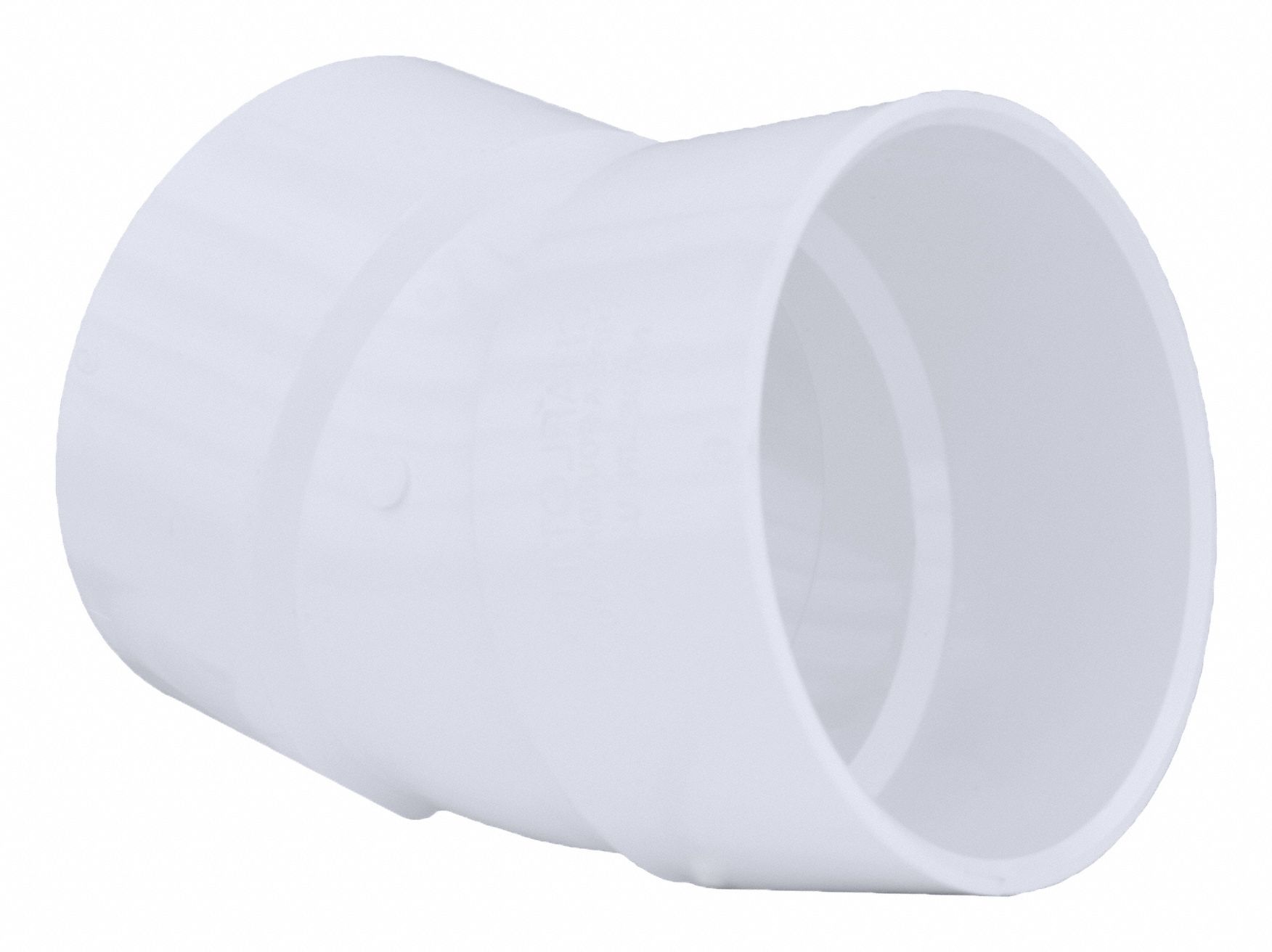 GRAINGER APPROVED PVC Elbow, 221/2 Degrees, Hub, 6 in Pipe Size Pipe