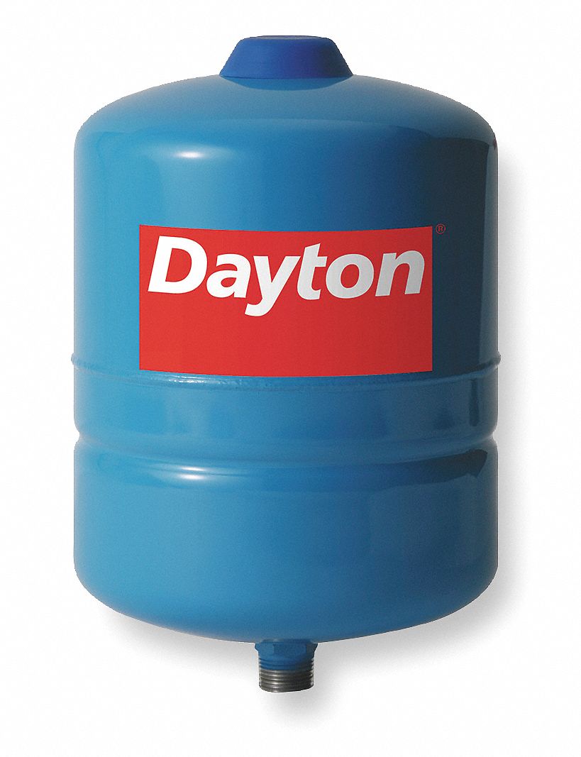 DAYTON 2.1 gal. Water Tank, Vertical, Precharged Type 3GVT33GVT3