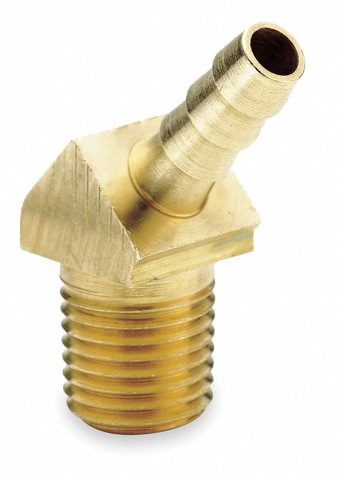 PARKER Barbed Hose Fitting, Fitting Material Brass X Brass, Fitting ...