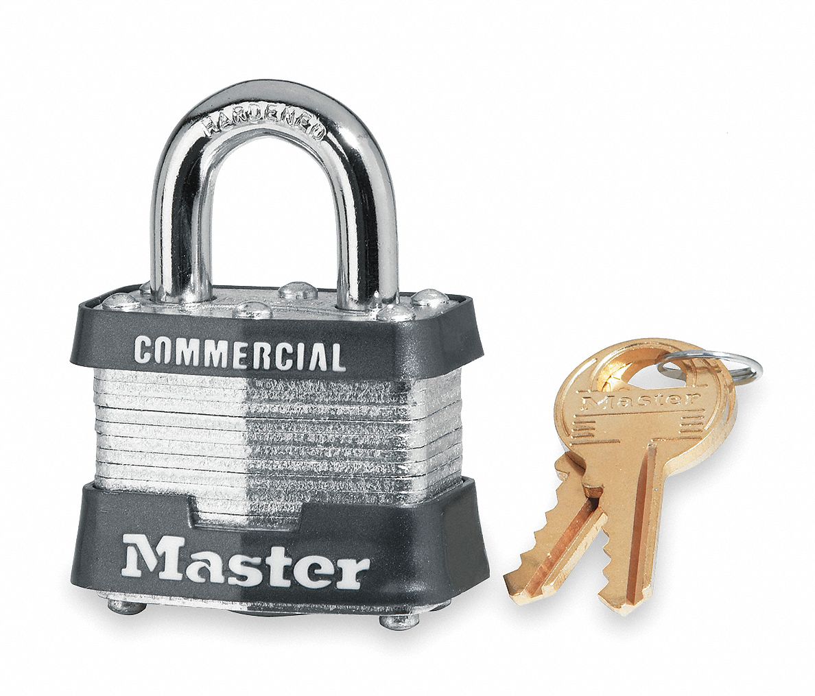 MASTER LOCK AlikeKeyed Padlock, Open Shackle Type, 3/4" Shackle Height
