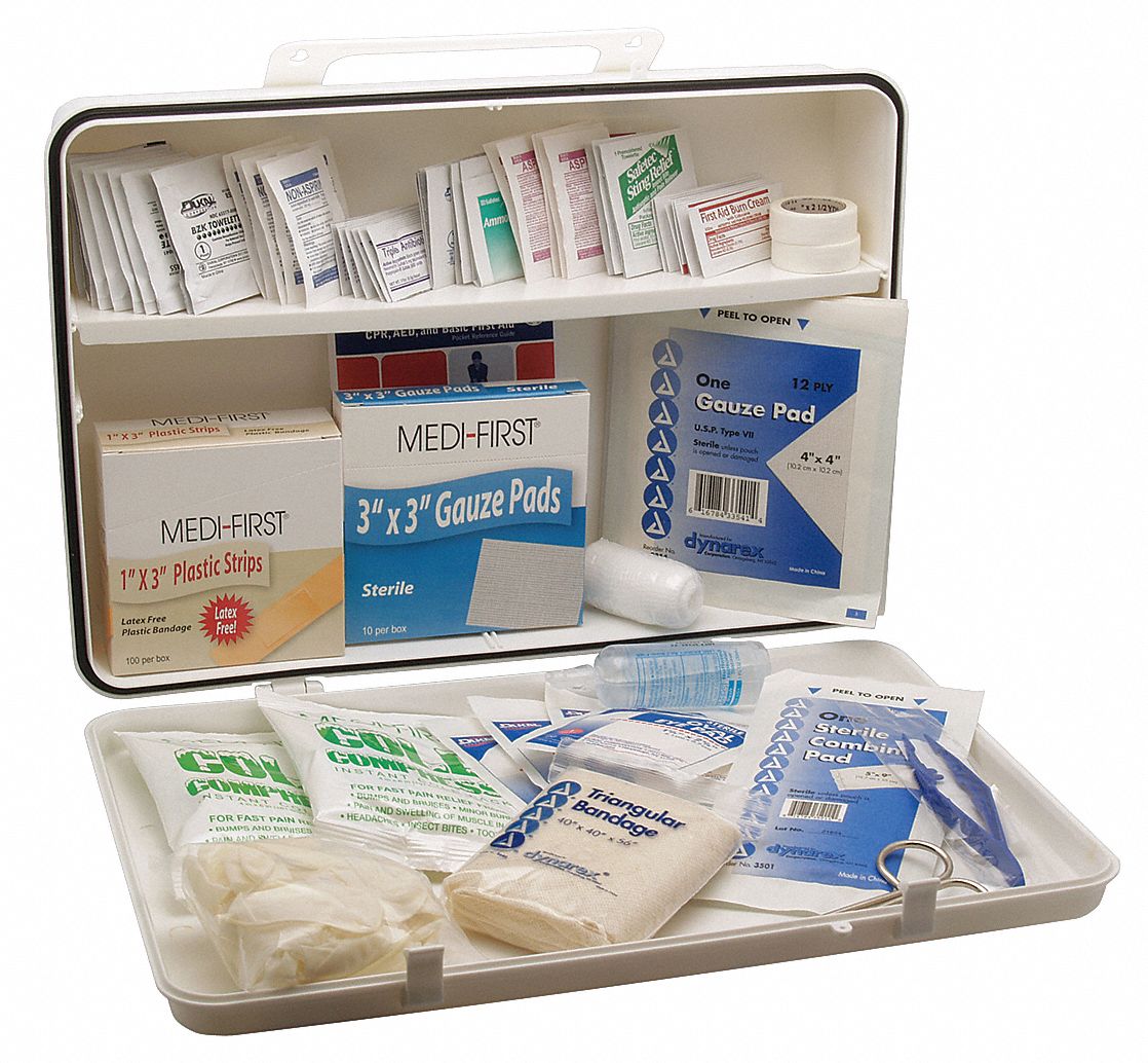 MEDIFIRST First Aid Kit, Kit, Plastic, General Purpose, 50 People