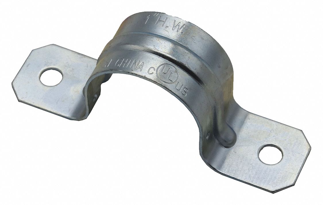 GRAINGER APPROVED Two Hole Conduit Strap, Conduit Straps, Steel, 3/4 in