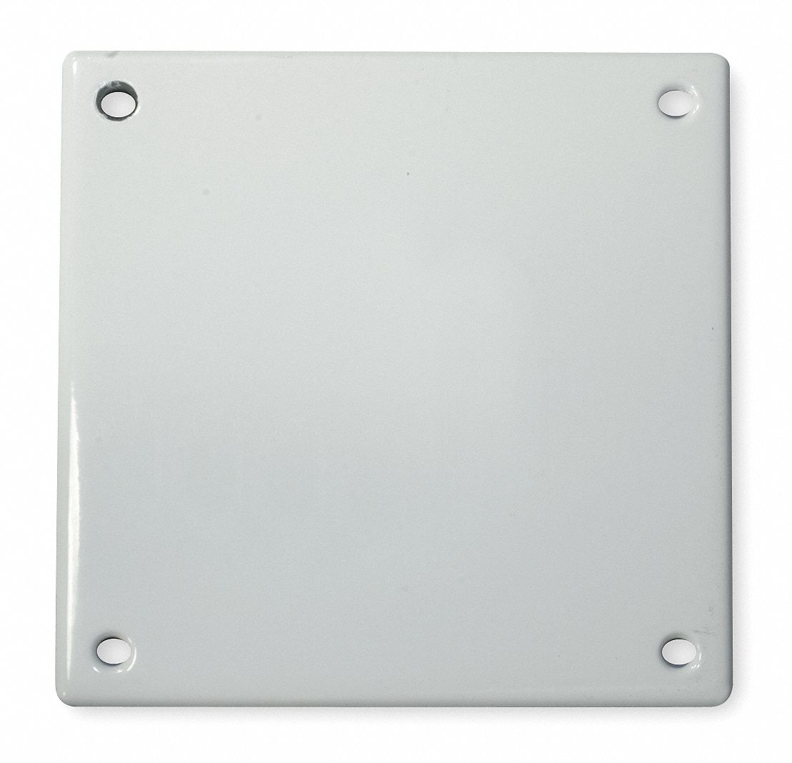 HUBBELL WIRING DEVICE-KELLEMS Blank Wall Plate, White, Number of Gangs