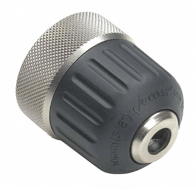 JACOBS Drill Chuck, Threaded, Mounting Size 3/8"24, Max. Drill