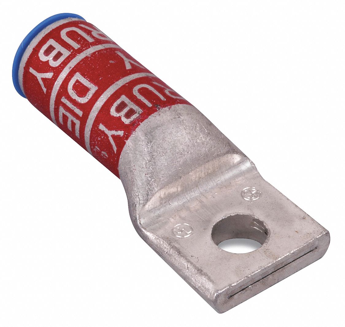THOMAS & BETTS OneHole Lug Compression Connector, Straight Barrel