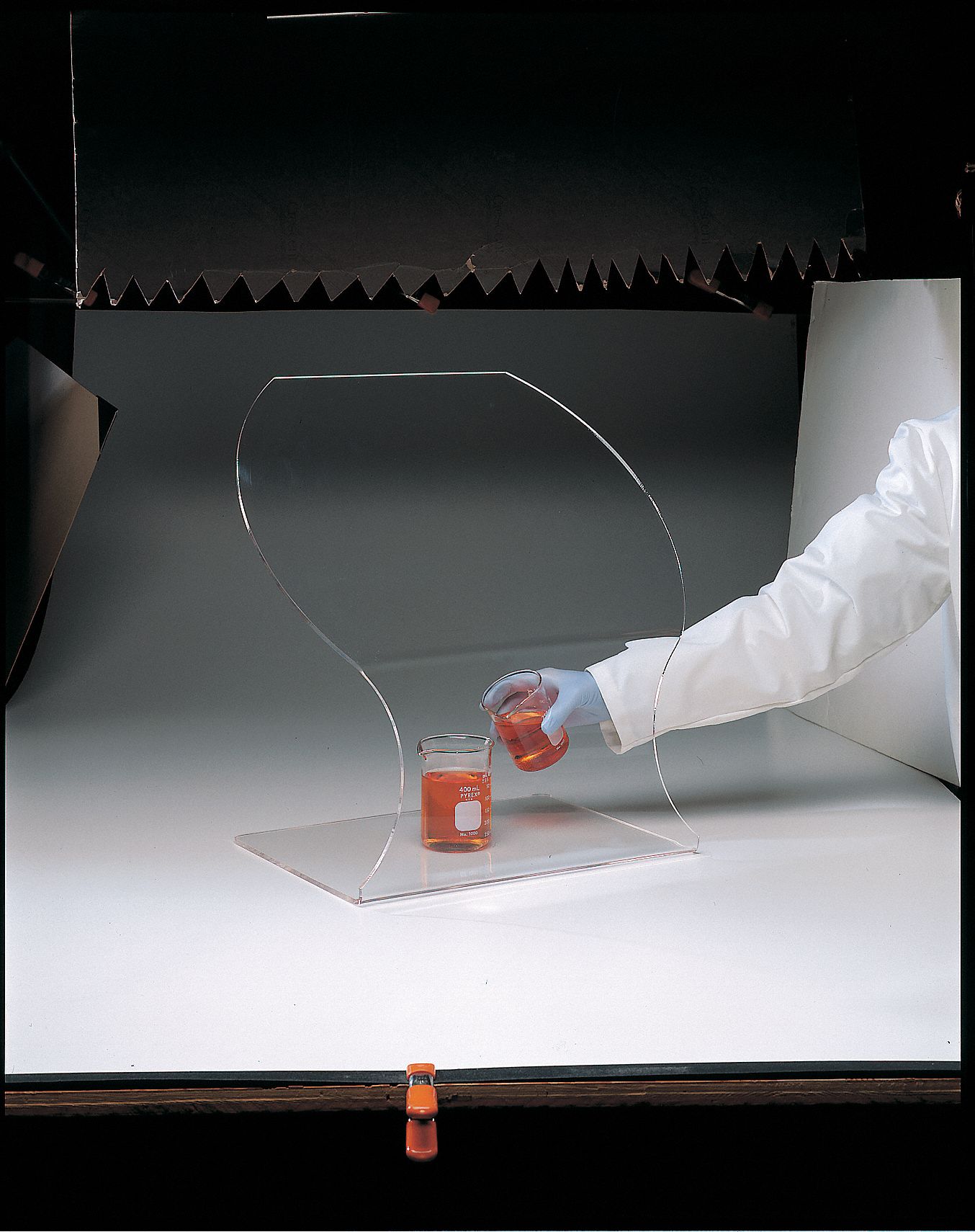 DYNALON Splash Shield, Acrylic, 12" Length, 20" Width, Clear 3LPX2