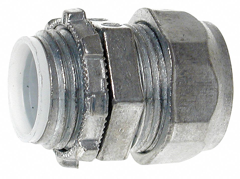 GRAINGER APPROVED Compression Connector, 3/4 In, Zinc 3LT663LT66