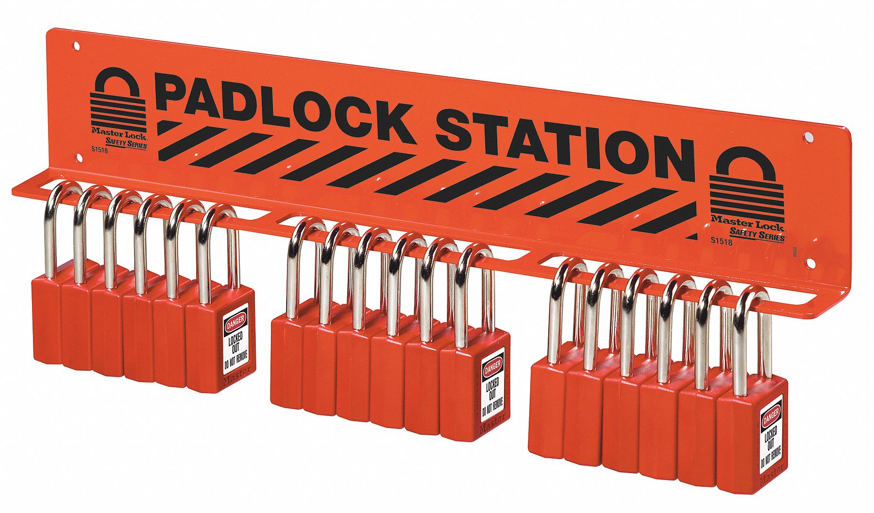 MASTER LOCK Padlock Station,Unfilled,171/2 In W 3LTL4S1518 Grainger