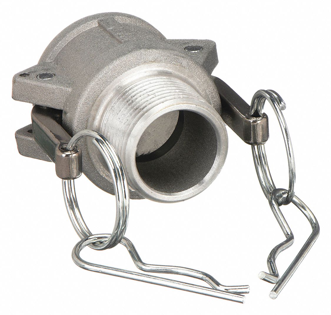 GRAINGER APPROVED Cam and Groove Coupling, Body Material Aluminum, Type B, Coupling Size 1