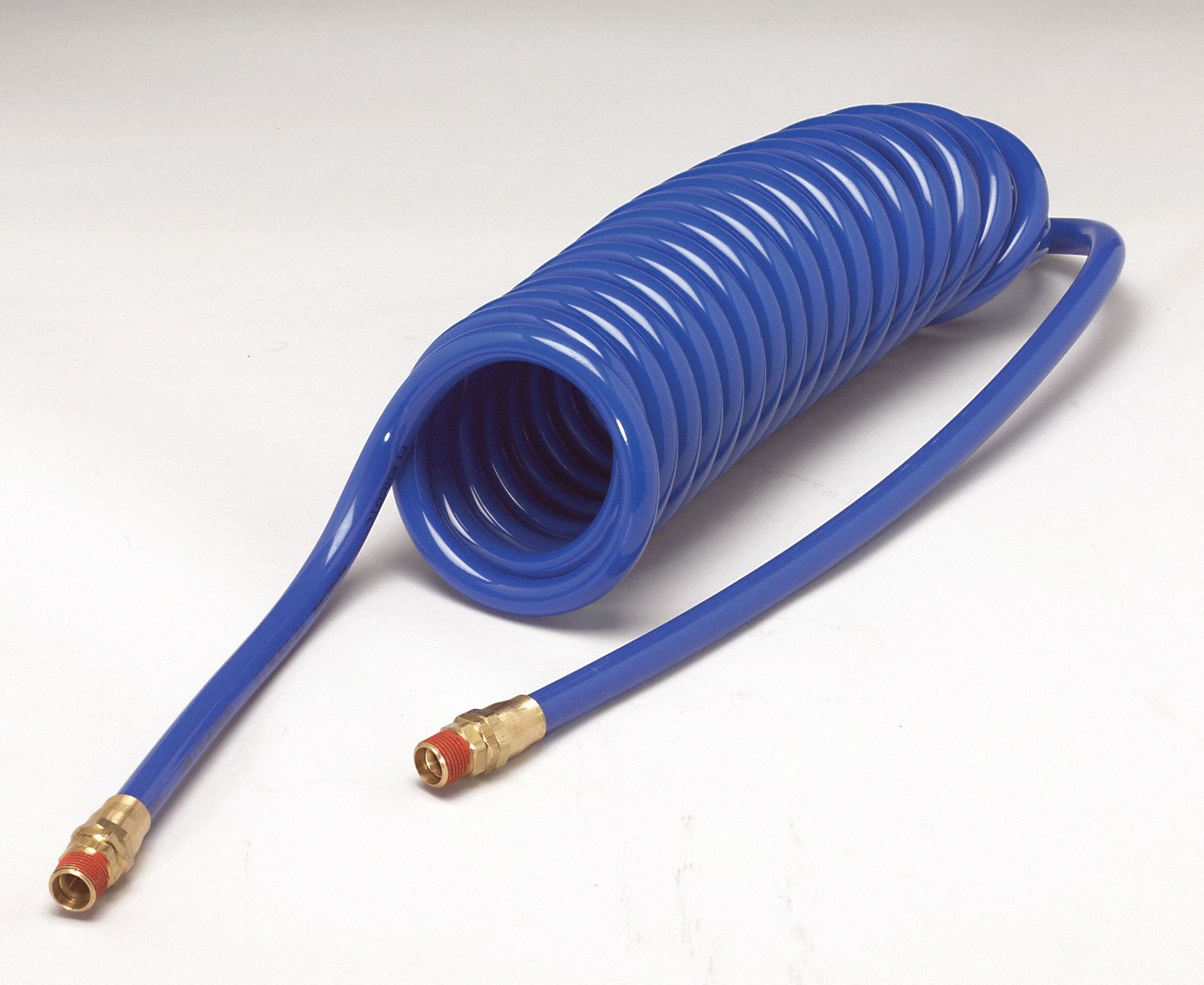 COILHOSE PNEUMATICS Air Hose, Swivel, 1/4 In ID, 10 Ft, Blue 3KDR2