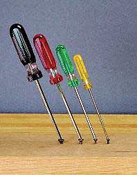 Ball End Square Recess Screwdriver Set Acetate, Number of Pieces: 4