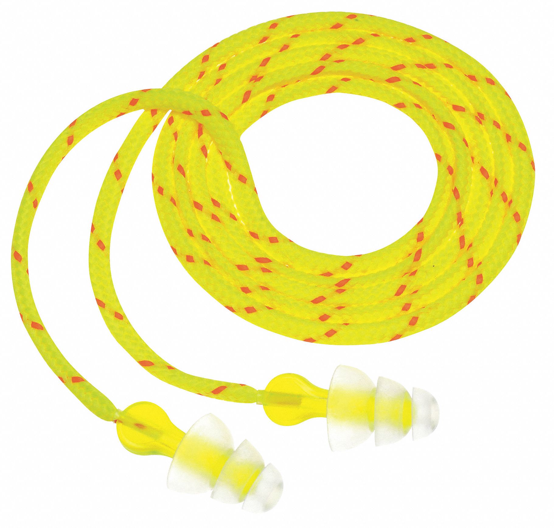 3M Flanged Ear Plugs, 26 dB Noise Reduction Rating NRR, Corded, M