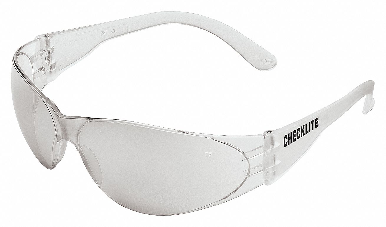 MCR SAFETY Checklite® ScratchResistant Safety Glasses, Indoor/Outdoor