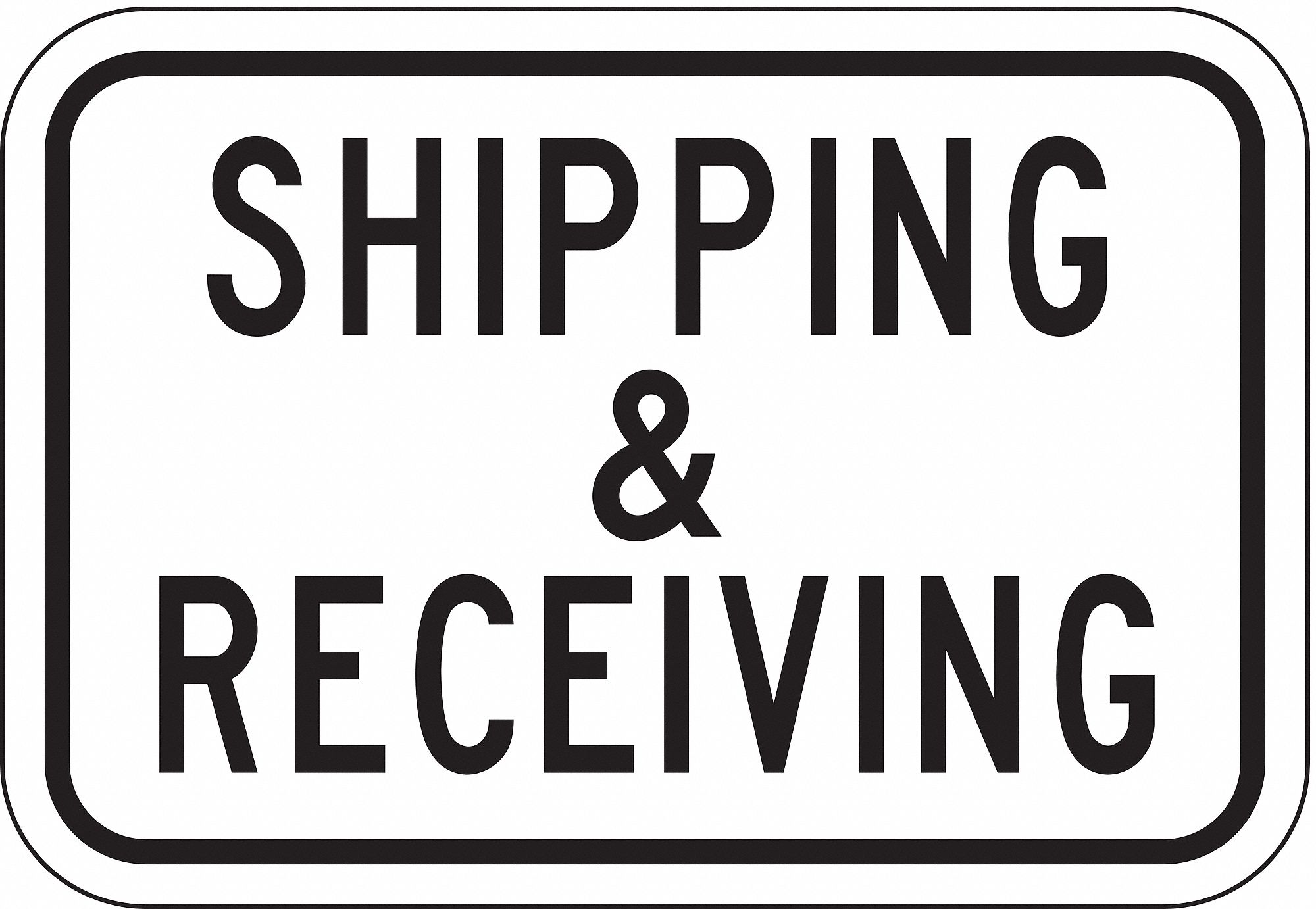 Aluminum Mounting Holes Sign Mounting Reflective Shipping Receiving