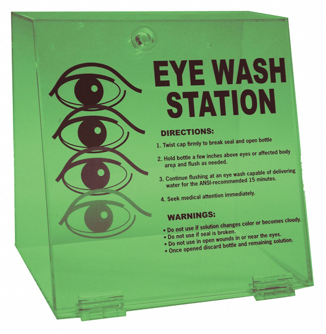 BRADY Eye Wash Station, (2) 32 oz. (Sold Separately) Bottle Size, 10