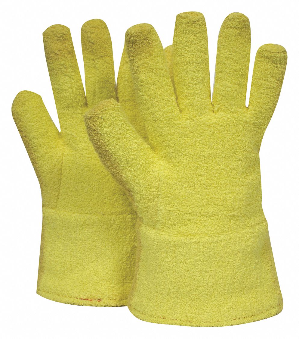 NSA Heat Resistant Gloves, Terry Cloth/Kevlar®, One Size Fits Most, 500