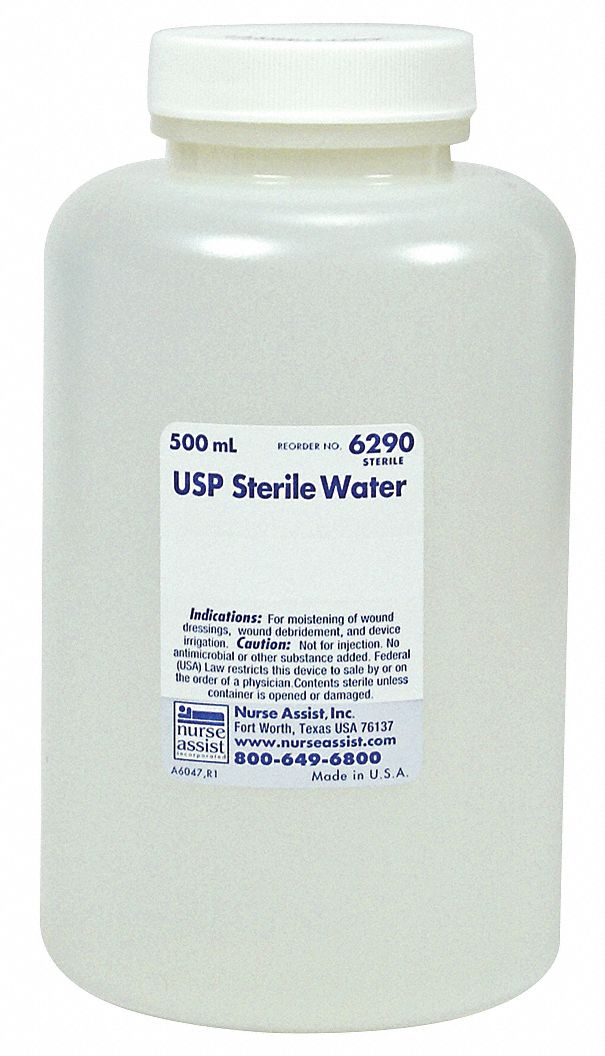 Sterile WaterApplication: Antiseptics and Wound Care, Size: 500mL, Bottle Package Type