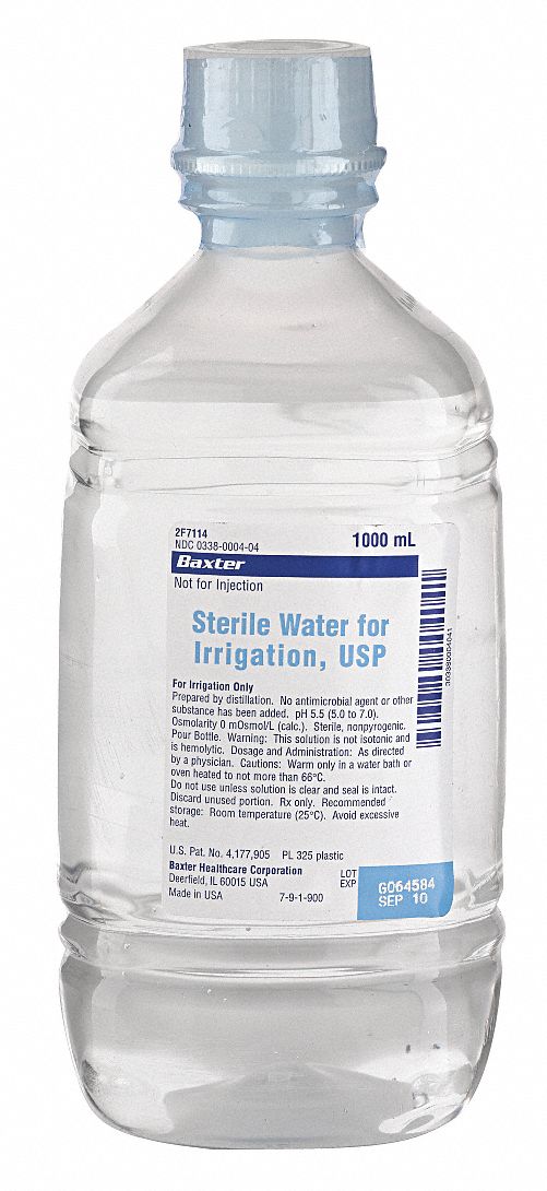 Sterile WaterApplication: Antiseptics and Wound Care, Size: 1000mL, Bottle Package Type