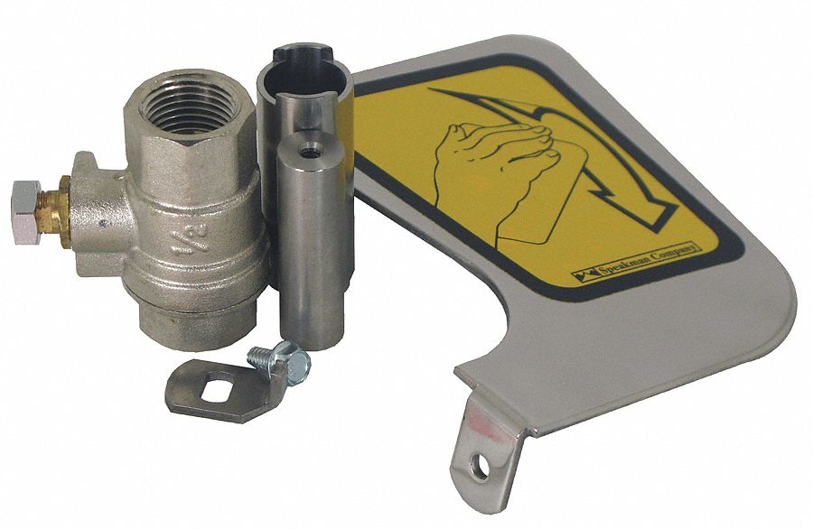 SPEAKMAN Eyewash Push Plate/Valve, For Use With Combination Showers