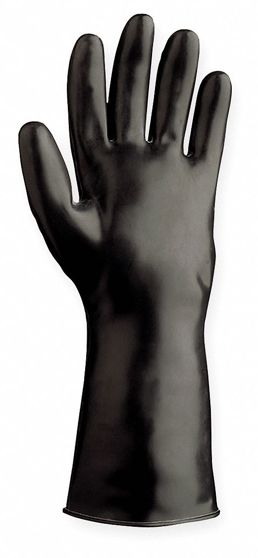 SHOWA Chemical Resistant Gloves, XL/10, Glove Materials Butyl/Viton®, 1 PR 3RWD189010 Grainger