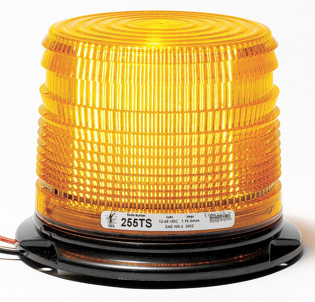 STAR Low Profile Strobe Light, Amber, Flashing 3TDN4255TSA Grainger