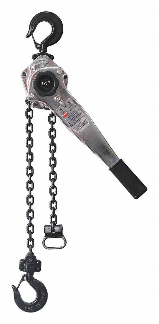 DAYTON Lever Chain Hoist,3000 lb.,Lift 10 ft. 3TP953TP95 Grainger