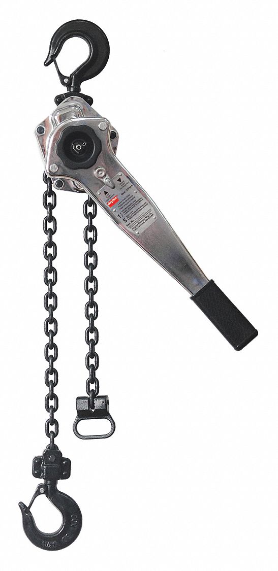 DAYTON Lever Chain Hoist,3000 lb.,Lift 5 ft. 3TP973TP97 Grainger