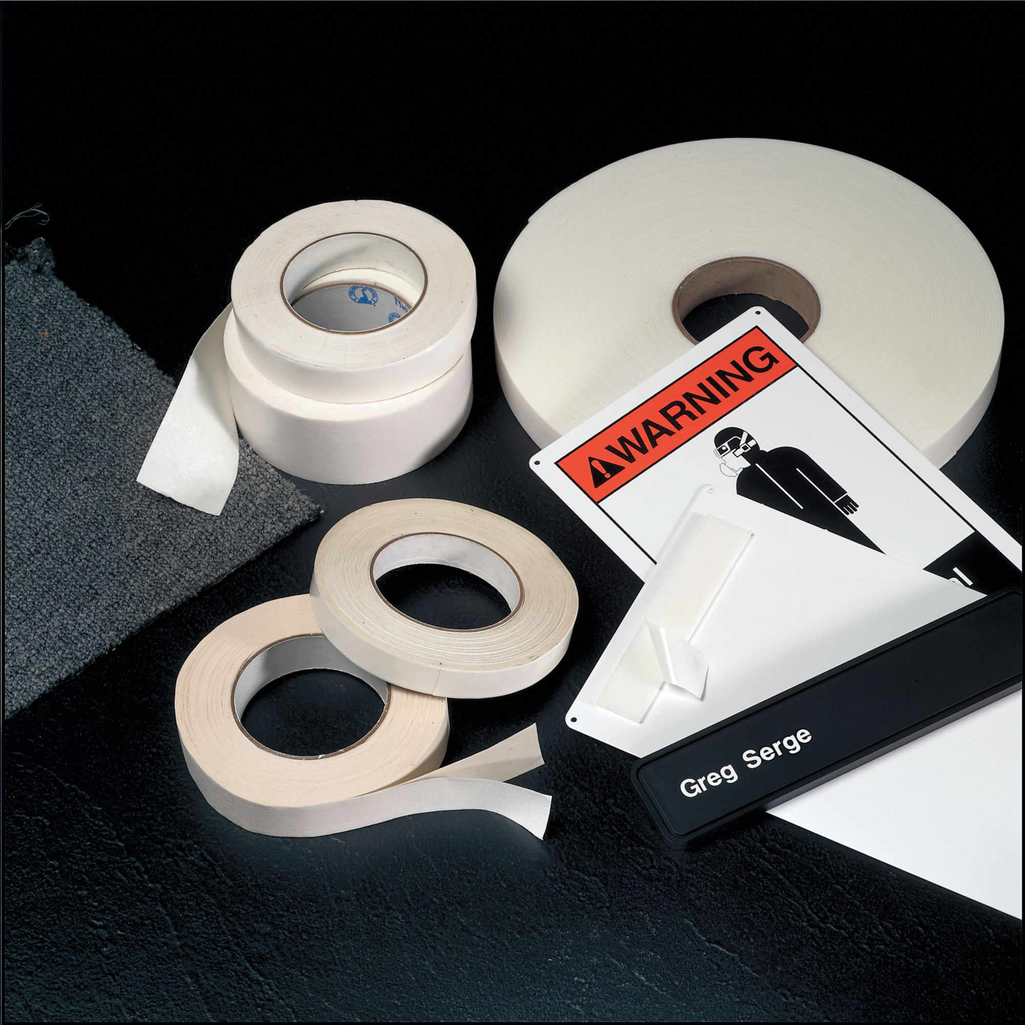 GRAINGER APPROVED Polyethylene Foam Double Sided Foam Tape, Rubber