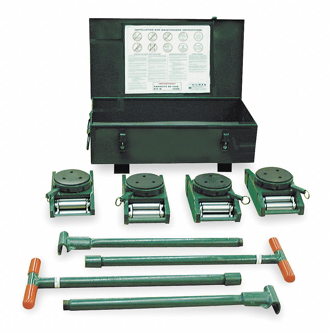 HILMAN ROLLERS Equipment Roller Kit, 120, 000 lb., Swivel 3VH83KRS