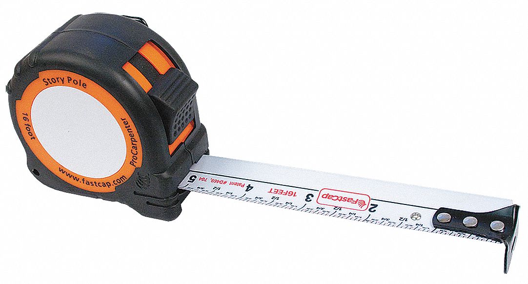 Ft Steel Sae Tape Measure Black Orange Grainger