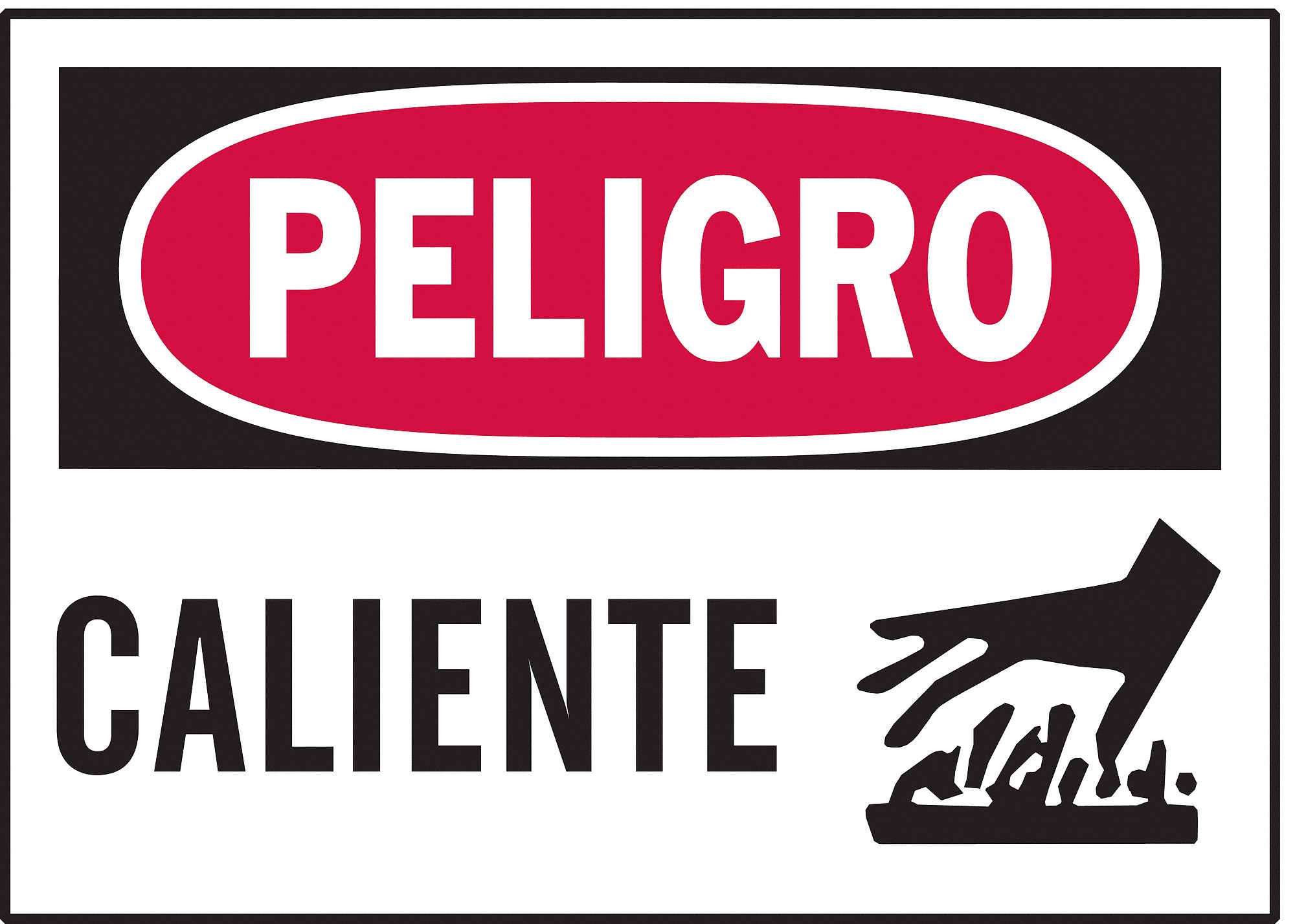 Equipment Label,3-1/2 In. H,Spanish,PK5